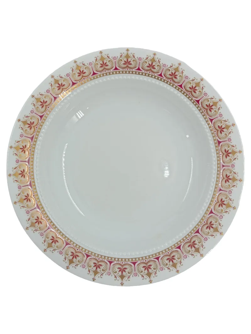 Eschenbach Bavaria Porzellan Schale Dekoschale Weiß Gold Rot 22 cm 1