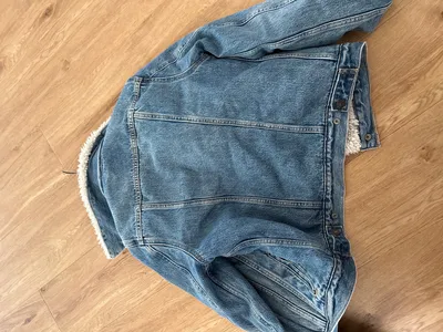Levi Strauss & Co. Damen Jeansjacke Sherpa-Futter Blau Gr. S