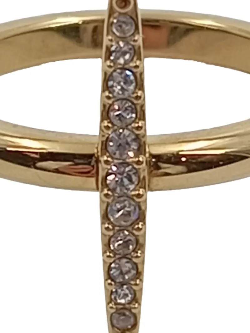 Michael Kors Damen Ring Gold Zirkonia Stab Design Gr. 48 Elegant 4