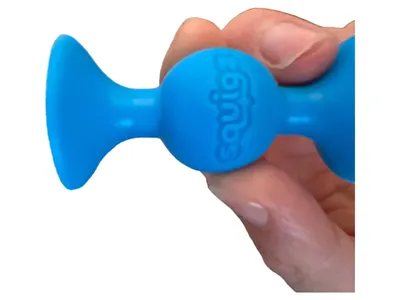 Squigz Badespielzeug Saugnapf Spielzeug Kinder Badewanne Blau 7 cm
