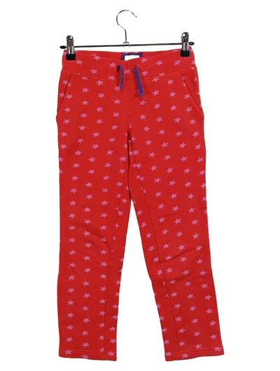 Mini Boden Jogginghose Kinder Mädchen Gr. 128 Rot Sterne Casual Sportlich