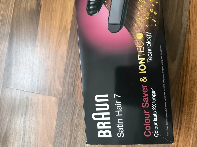 Braun Satin Hair 7 Glätteisen Haarglätter Colour Saver IONTEC Schwarz 3
