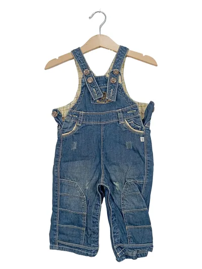 KANZ Latzhose Jeans Baby Jungen Gr. 74 Baumwolle Blau Casual
