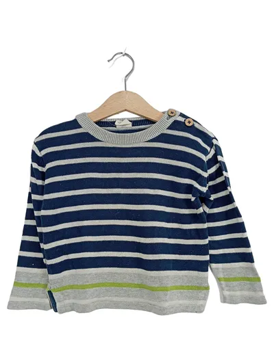 ALANA Kinder Pullover gestreift Blau Gr. 92 Baumwolle