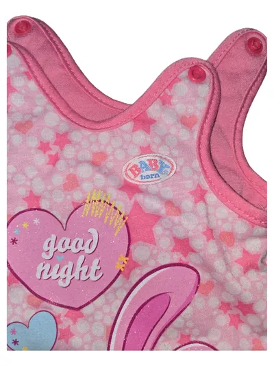 BABY born Baby Schlafsack Gr. 68 Rosa Tiermotiv Hase Sterne Kinder
