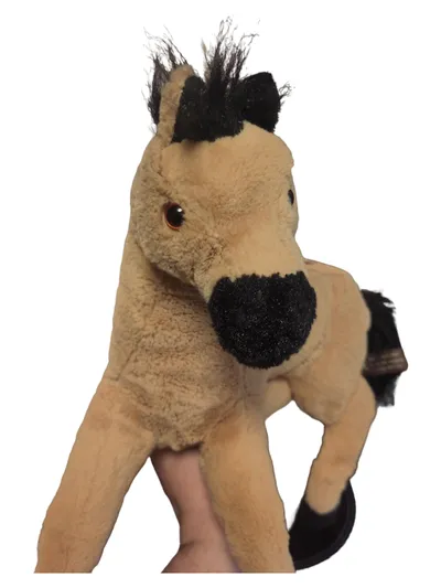 PAUL Import GmbH Kuscheltier Pferd Beige Plüschtier Stofftier 21cm