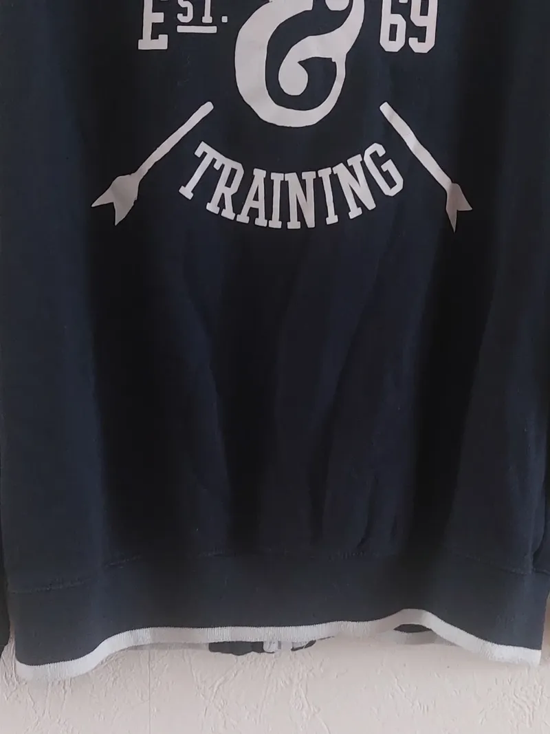 Boomerang Trainingsjacke Herren Gr. S Blau Sportlich Polyester Baumwolle 7