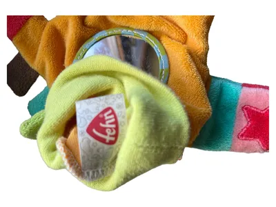Fehn Elefant Greifling Baby Motorikspielzeug Polyester Mehrfarbig