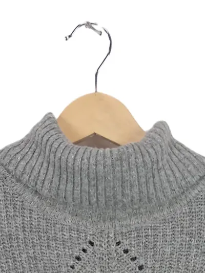 QED London Damen Rollkragenpullover Strickpullover Grau Gr. 38/M