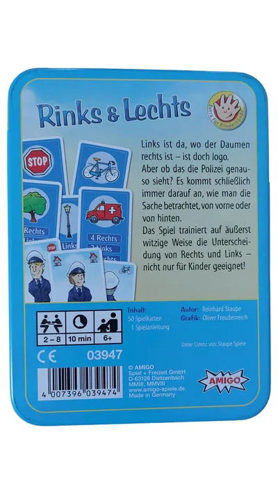 AMIGO Rinks & Lechts Lernspiel Reinhard Staupe Kinder Logik Farben ab 6 J.