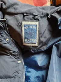 Camargue Herren Steppjacke Outdoor Jacke Gr. 50/L Blau Polyamid Kapuze 2