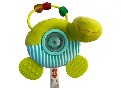 SMIKI Greifling Schildkröte Baby Spielzeug Mehrfarbig Gestreift Polyester 18cm