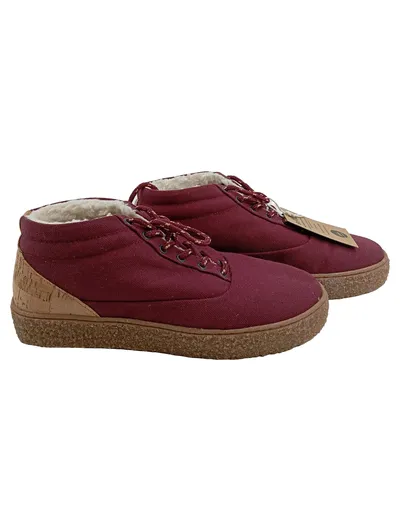 BLEED Damen Stiefelette Rot Gr. 39 Casual Eco Sneaker