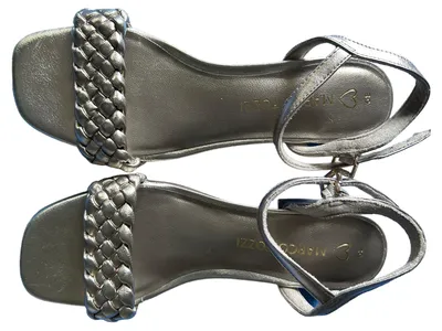 MARCO TOZZI Sandalen Damen Gr. 39 Gold Elegant geflochtene Riemen