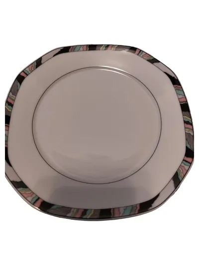 Eschenbach Porzellan Unterteller Weiß Modern Abstrakt 20 cm