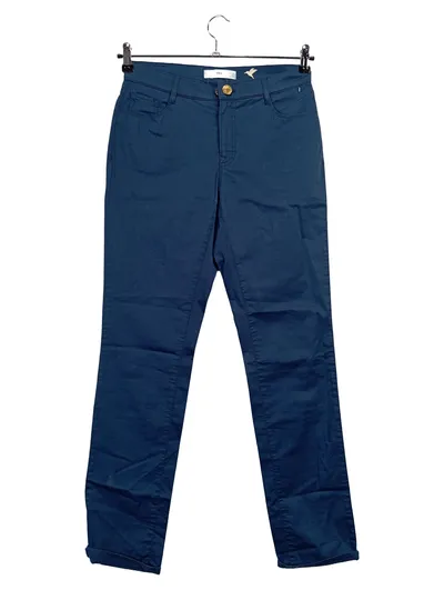 BRAX Feel Good Damen Stoffhose Gr. 34 Blau Slim Fit 5-Pocket