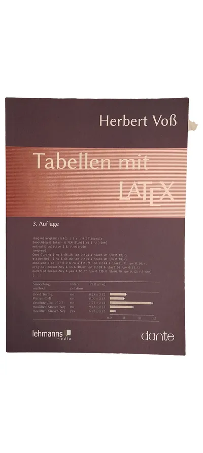 Herbert Voß Tabellen mit LATEX Fachbuch Mathematik Taschenbuch lehmanns media