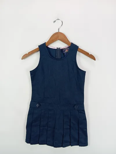 U.S. Polo Assn. Faltenrock Mädchen Blau Gr. 116 Baumwolle Polyester