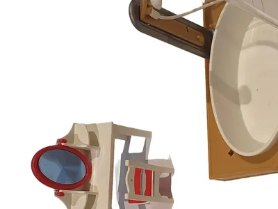 PLAYMOBIL Puppenhaus Badezimmer Einrichtung Waschbecken Toilette Dusche