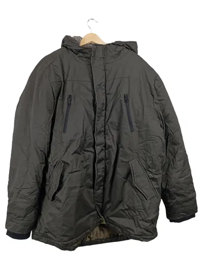 WATERWAY Herren Parka Winterjacke Teddyfell Kapuze Oliv Gr. XXL