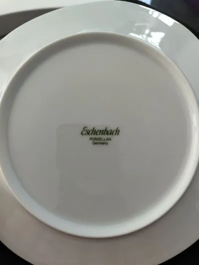 Eschenbach Porzellan Essteller 20cm Uni Weiß Basic Alltag