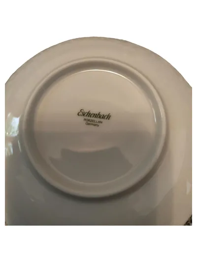 Eschenbach Unterteller Porzellan Modern Abstrakt Weiß 15 cm
