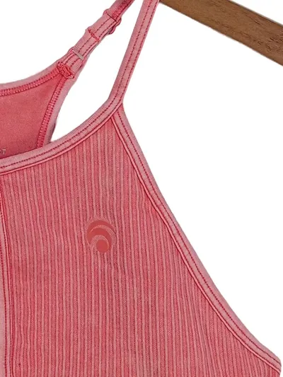 OCEANSAPART Damen Sport Shirt Pink Gr. 40/L Rippstrick