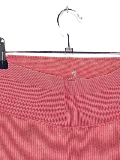 OCEANSAPART Leggings Damen Gr. M Rosa Sportlich Rippstrick Yoga Hose