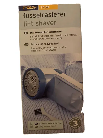 Tchibo TCM Fusselrasierer Lint Shaver extragroße Scherfläche Grau