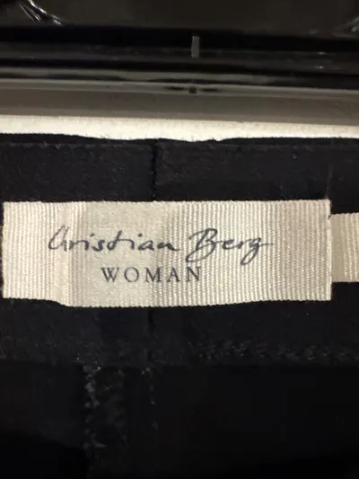 Christian Berg Woman Stoffhose Damen Gr. 46 Schwarz Business Hose
