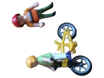 Playmobil Spielfiguren-Set BMX Fahrer mit Fahrrad Kinder Mehrfarbig