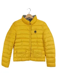 Blauer Damen Steppjacke Gelb Gr. 36/S Casual Outdoor Jacke 1