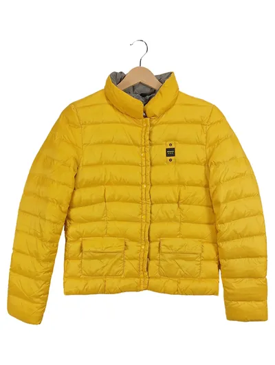 Blauer Damen Steppjacke Gelb Gr. 36/S Casual Outdoor Jacke