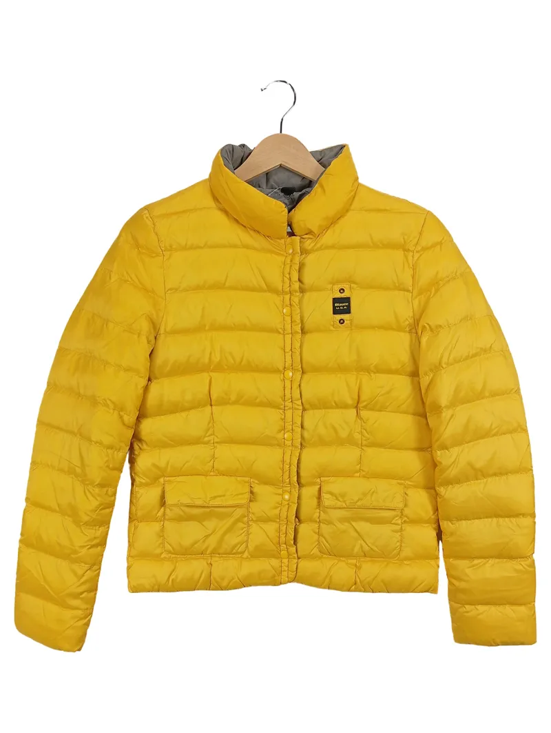 Blauer Damen Steppjacke Gelb Gr. 36/S Casual Outdoor Jacke 1