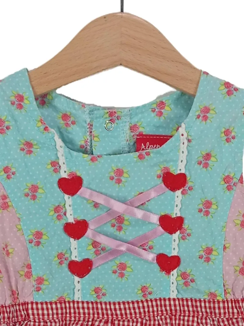 BONDI Dirndl Kleid Kinder Mädchen Gr. 92 Mehrfarbig Baumwolle Festlich 2