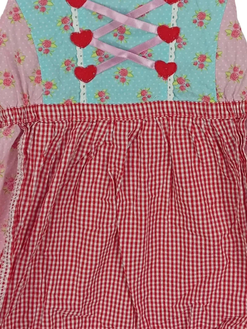 BONDI Dirndl Kleid Kinder Mädchen Gr. 92 Mehrfarbig Baumwolle Festlich 3