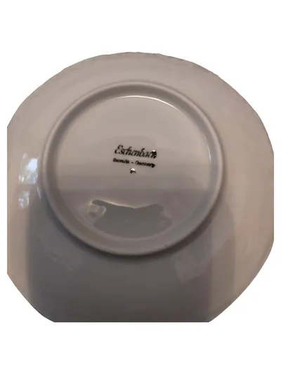 Eschenbach Tasse & Untertasse Porzellan Modern Weiß Abstrakt 2tlg