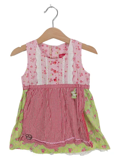 BONDI Dirndl Trachtenkleid Mädchen Gr. 86 Mehrfarbig Baumwolle Festlich