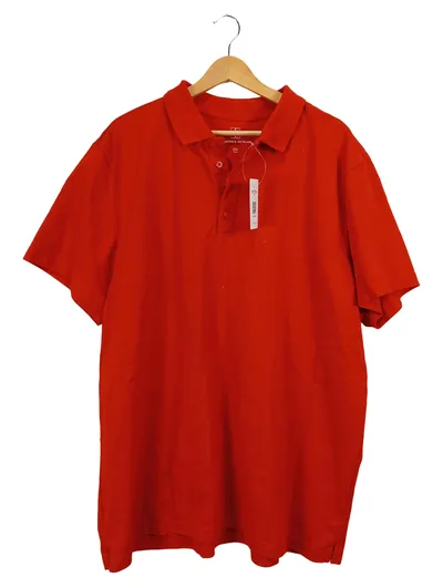 Engelbert Strauss Herren Poloshirt 2XL Rot Casual Kurzarm