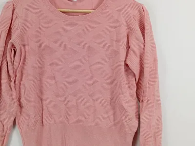 Amara Reya Damen Pullover Pink Einheitsgröße Casual Strukturmuster