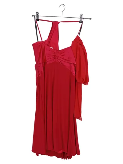 Eureka Damen Abendkleid Rot Gr. 40/L mit Strass-Applikation elegant