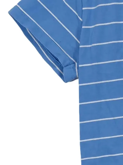 everme Damen T-Shirt Gestreift Blau Einheitsgröße Casual