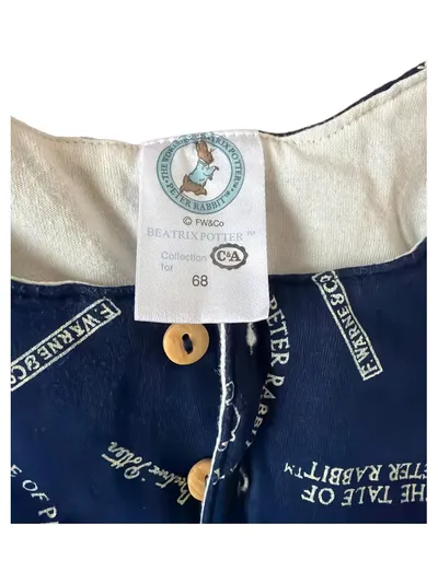 Beatrix Potter Peter Rabbit Strampler Baby Body Gr. 68 Blau C&A