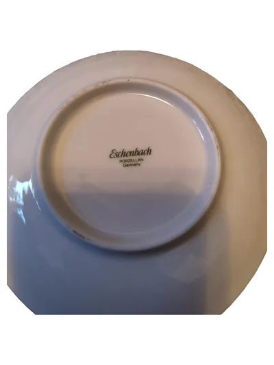 Eschenbach Porzellan Tasse Untertasse Weiß Modern Abstrakt Alltag