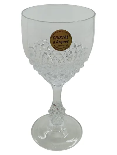 CRISTAL D'ARQUES Sektglas Elegant Glas Geometrisch Transparent 15cm