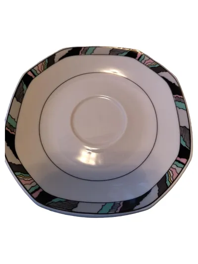 Eschenbach Unterteller Porzellan Modern Weiß Grafisch 15cm