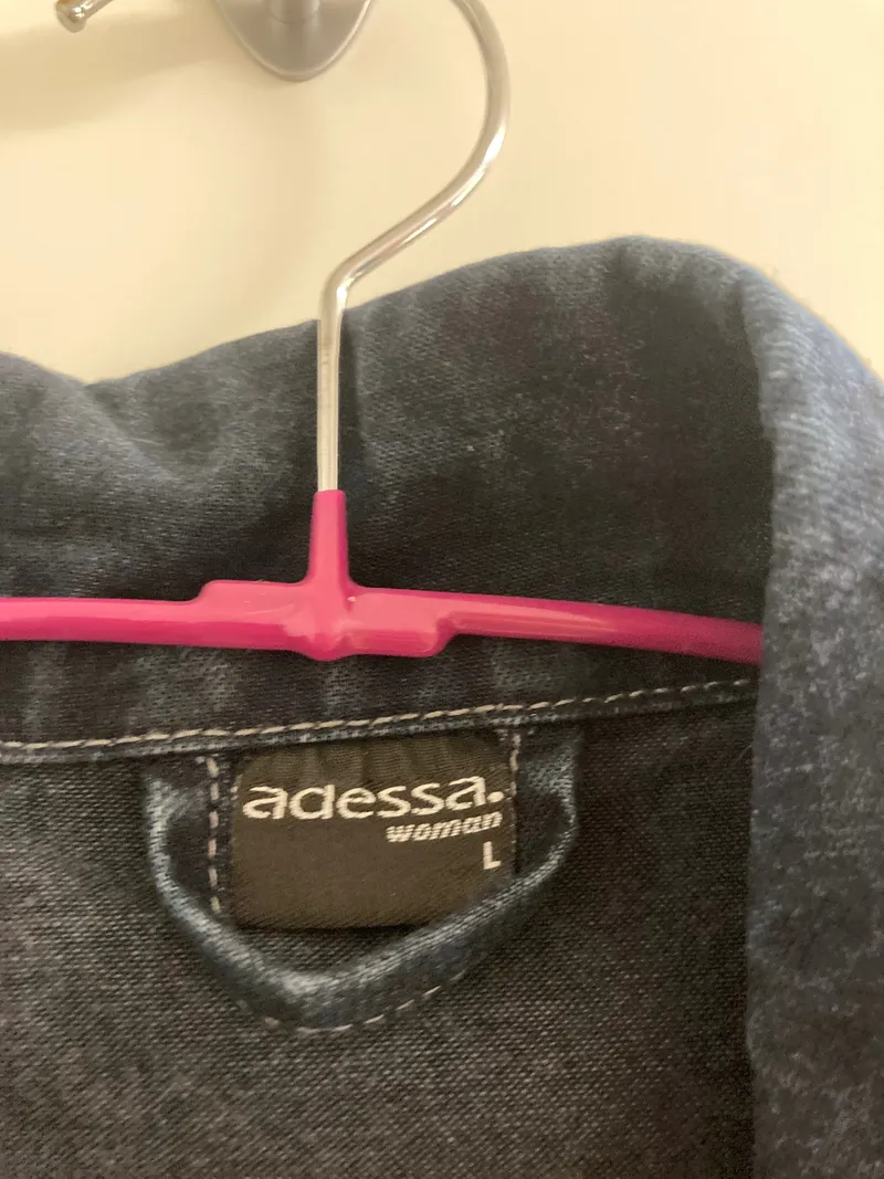 ADESSA Jeansjacke Damen Gr. 40/L Blau Casual Baumwolle 5