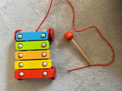 Goki Holz Xylophon Kinder Musikinstrument Mehrfarbig 17cm