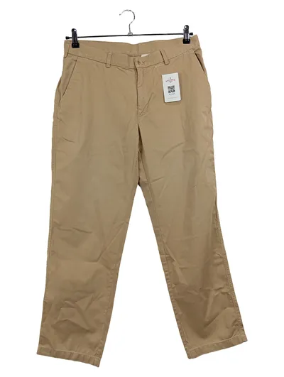 Peter England Herren Chino Stoffhose Beige Gr. 92 W36 52 XL Casual