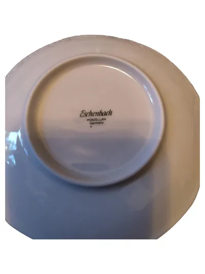 Eschenbach Porzellan Untertasse Modern Weiß Grafisch